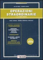 Operazioni straordinarie Operazioni straordinarie