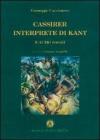 Cassiver interprete di Kant e altri saggi