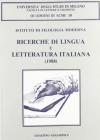 Ricerche di lingua e letteratura italiana (1988)