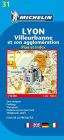 Lyon. Villeurbanne et son agglom�ration. Plan et index 1:10.000